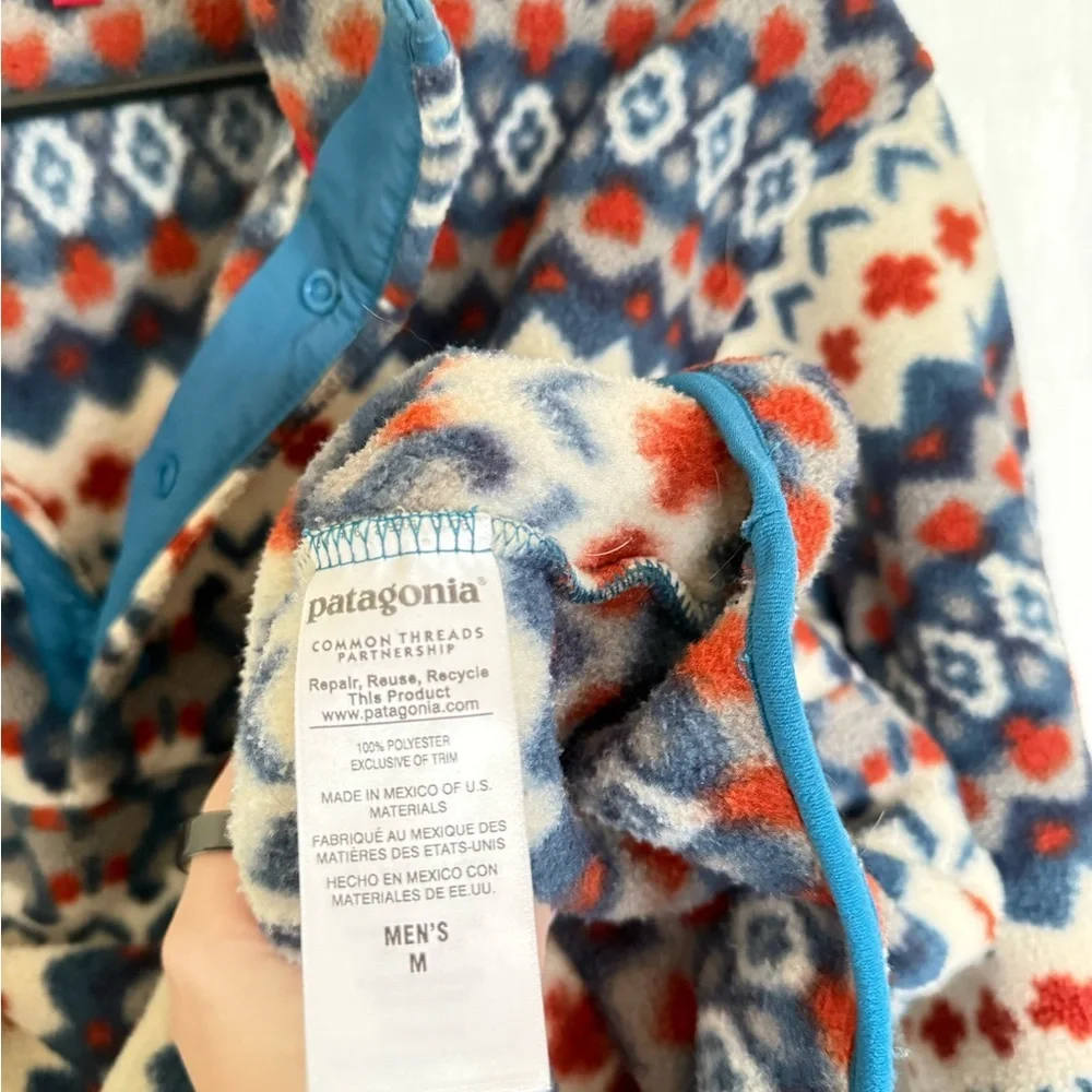 Patagonia Men’s Synchilla Underwater Blue Southwestern Fleece